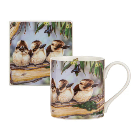 Babies Of The Bush Kookaburra Mug & Coaster Set