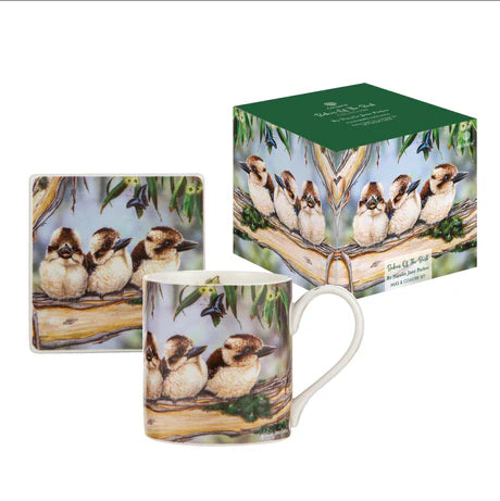 Babies Of The Bush Kookaburra Mug & Coaster Set