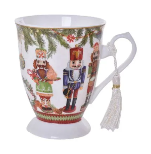 Christmas Nutcracker Footed Mug