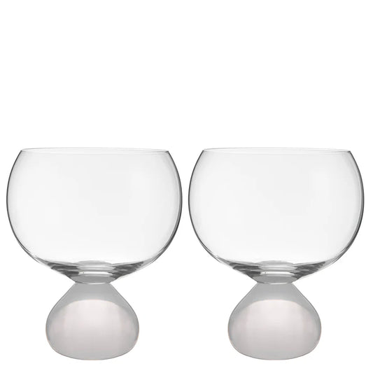 Zephyr White 2pk Gin Glass