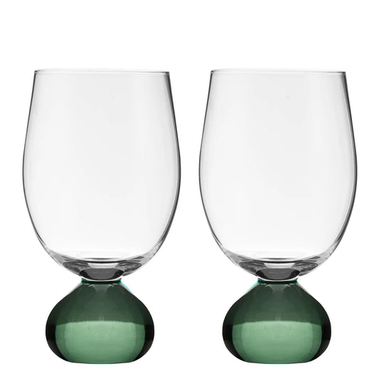 Zephyr Green 2pk Wine Glass