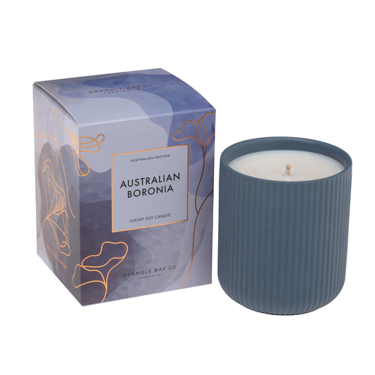 Australian Boronia Ceramic Candle | Bramble Bay Co