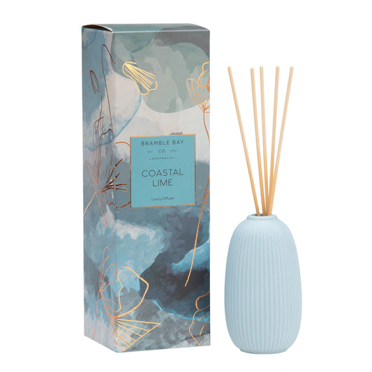 Coastal Lime Ceramic Diffuser | Bramble Bay Co