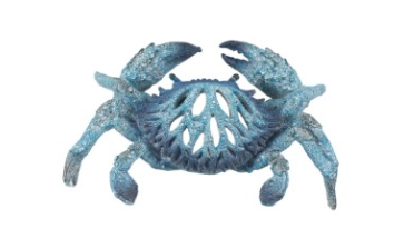 Blue Crab with Coral Décor - 27cm