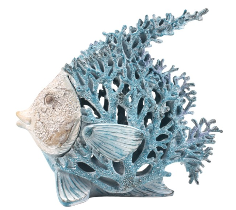 Fish with Coral Décor - 27CM