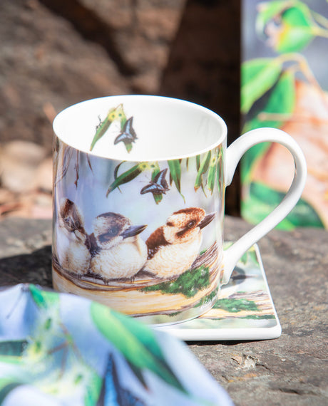 Babies Of The Bush Kookaburra Mug & Coaster Set