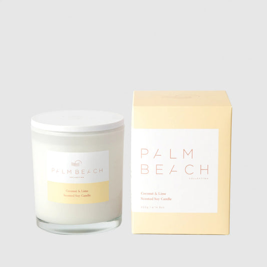 Coconut & Lime Scented Candle 420g | Palm Beach