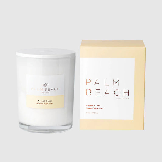 Coconut & Lime Scented Candle 850g | Palm Beach
