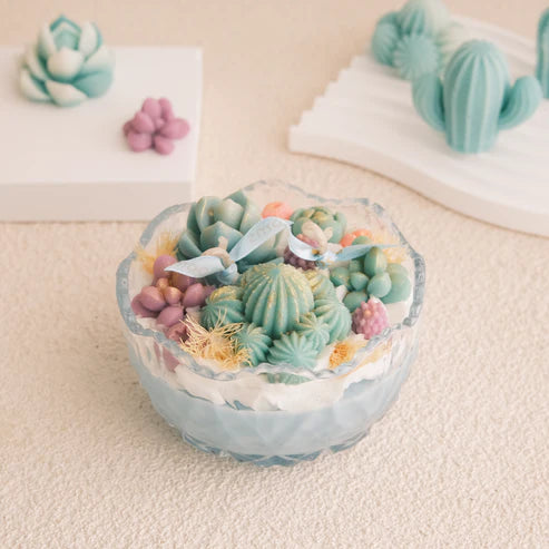 Desert Bloom Bowl Cactus Candle | Miss Blooms