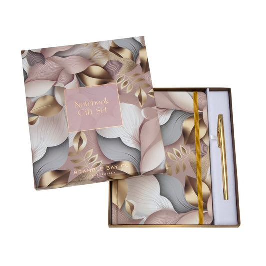 Musk & Gardenia Design Notebook & Pen Set | Bramble Bay Co