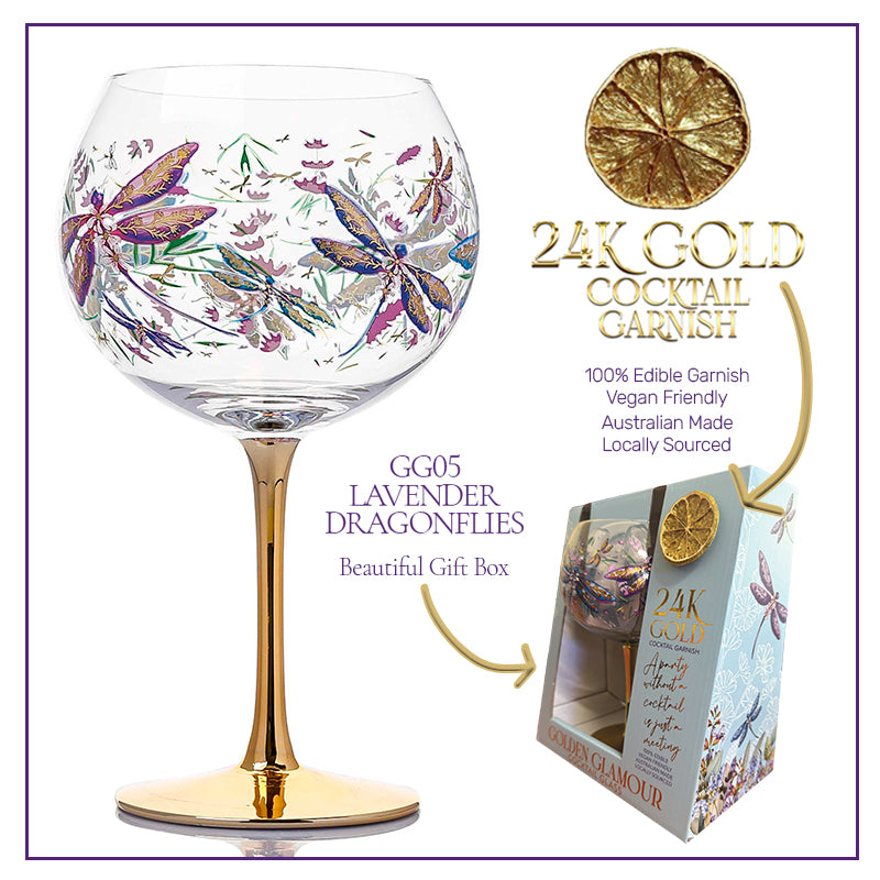 Golden Glamour Cocktail Glasses | Lisa Pollock