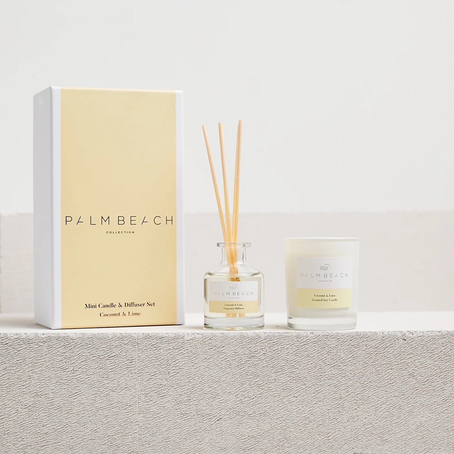Coconut & Lime Mini Candle & Diffuser Gift Pack | Palm Beach