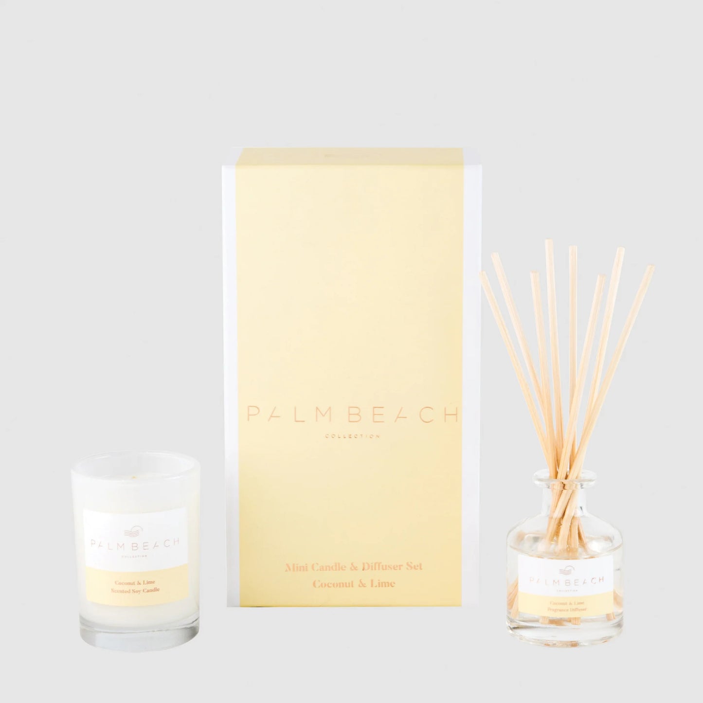 Coconut & Lime Mini Candle & Diffuser Gift Pack | Palm Beach