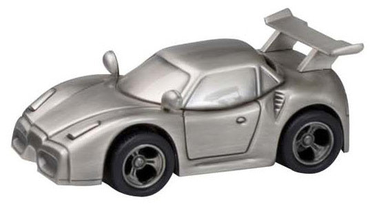 Money Bank Sports Car Pewter Finish