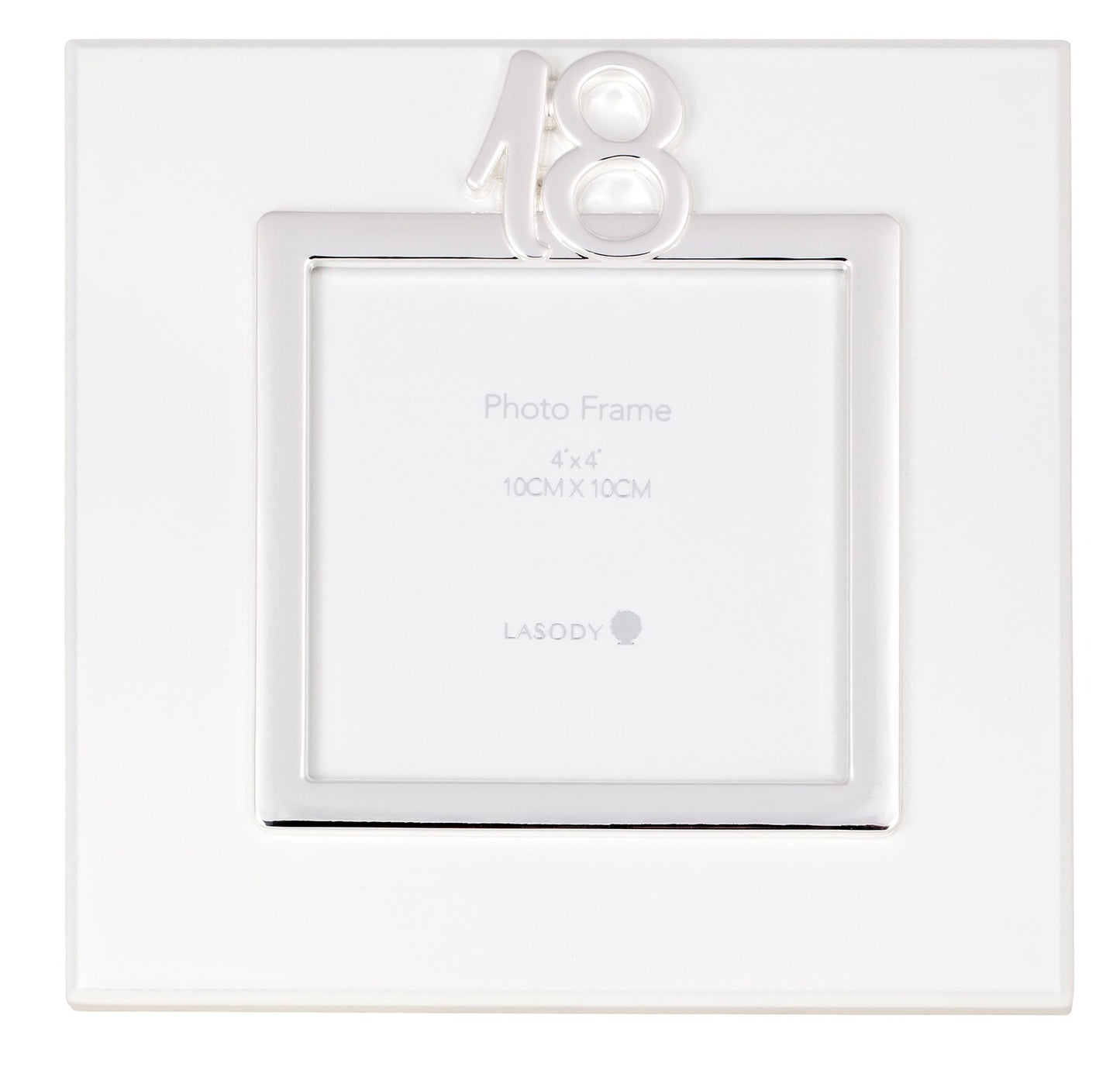 18 Frame - White and Silver