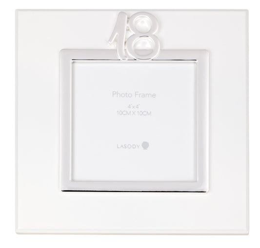 18 Frame - White and Silver