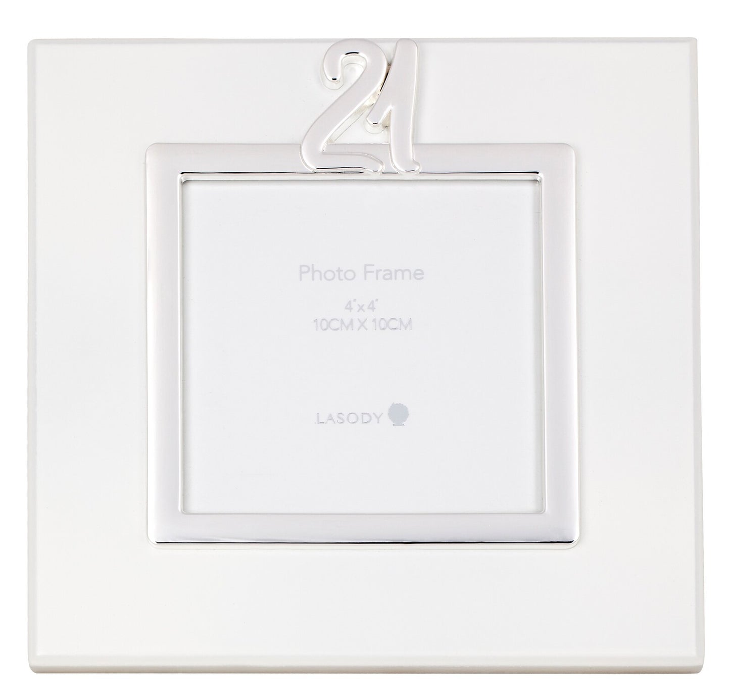 21 Frame - White and Silver