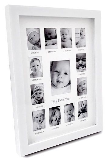 My First Year Photo Frame With 13 Openings