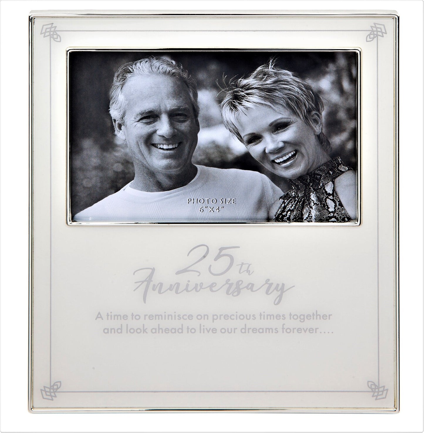 25th Anniversary Photo Frame With Engraving Plate