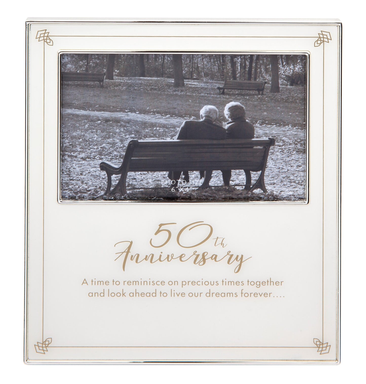 50th Anniversary Photo Frame With Engraving Plate