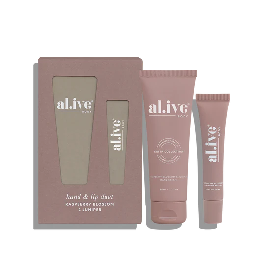 Hand & Lip Duet | Raspberry Blossom & Juniper | al.ive