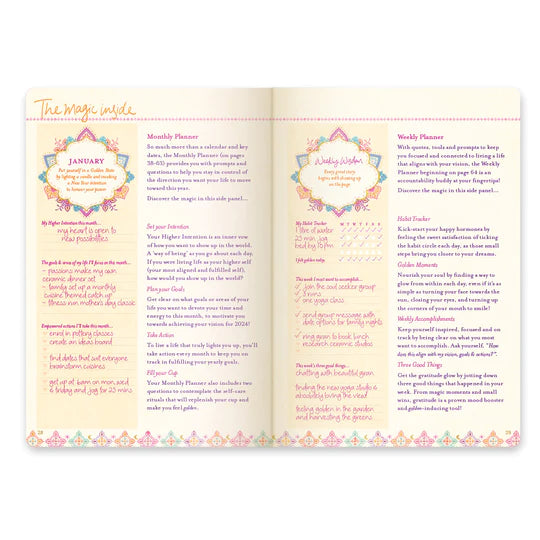 2024 Diary - The Year of New Beginnings - Turquoise Twist