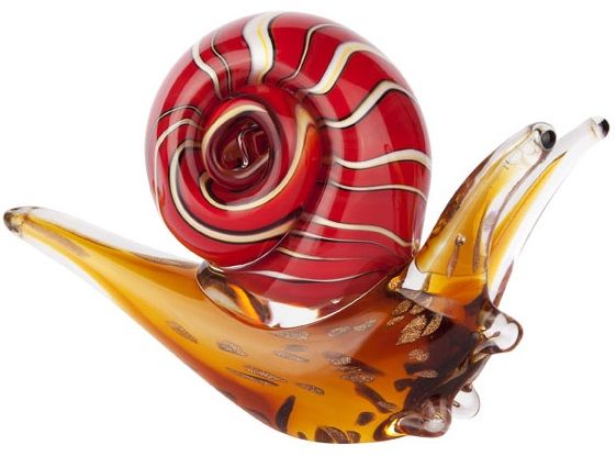 COLOURED GLASS SNAIL