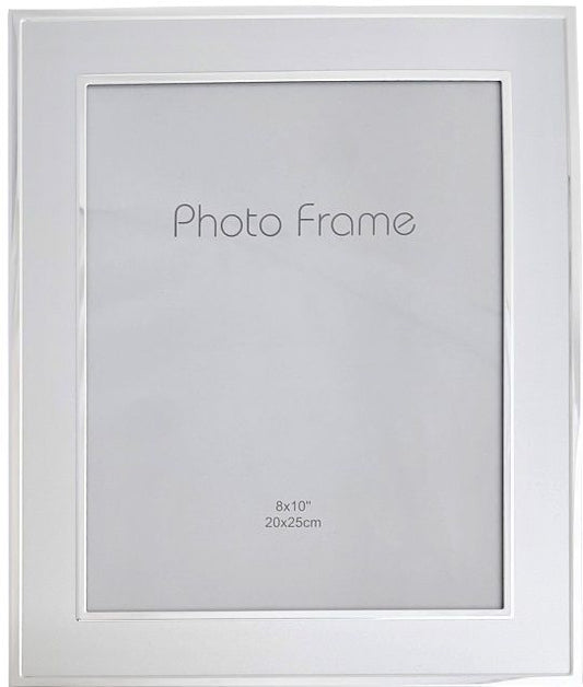 HELMER PHOTO FRAME FROSTED/SILVER ALUMINIUM -20 x 25cm
