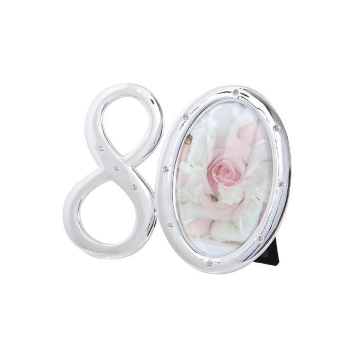 NUMBER 80 PHOTO FRAME WITH DIAMONTES