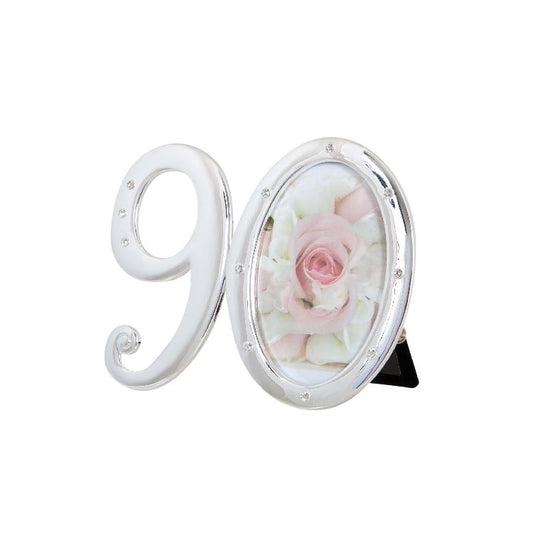 NUMBER 90 PHOTO FRAME WITH DIAMONTES