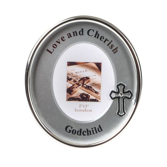 Love and Cherish - God Child - Oval Photo Frame