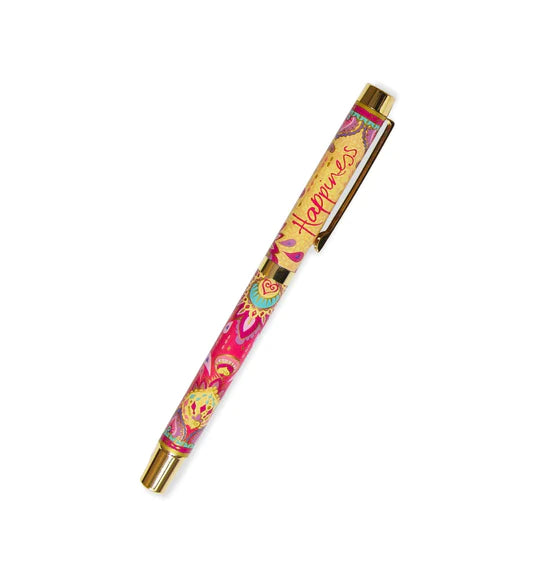 Happiness Rollerball Pen - Purple Ink