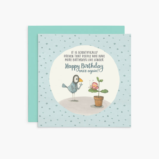 It is scientifically proven | Twigseeds Birthday Card