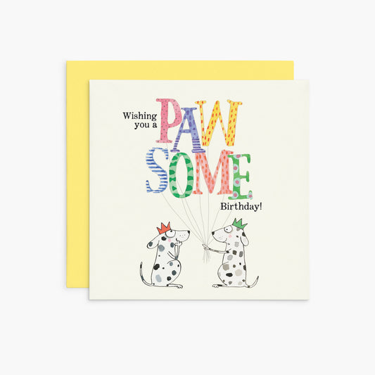 Wishing you a Pawsome Birthday | Twigseeds Birthday Card