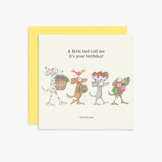 A little bird told me | Twigseeds Birthday Card