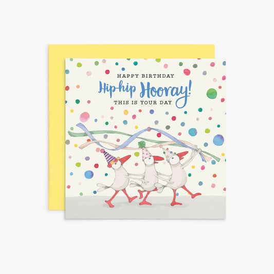 Hip-Hip Hooray! | Twigseeds Greeting Card