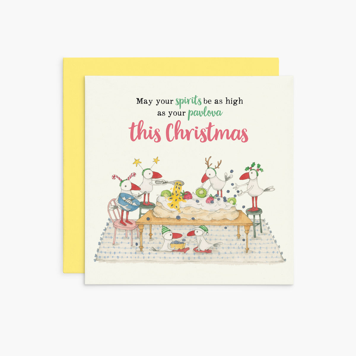 May your spirits be high | Twigseeds Christmas Card