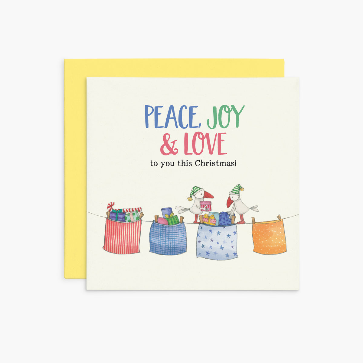 Peace, love and joy | Twigseeds Christmas Card