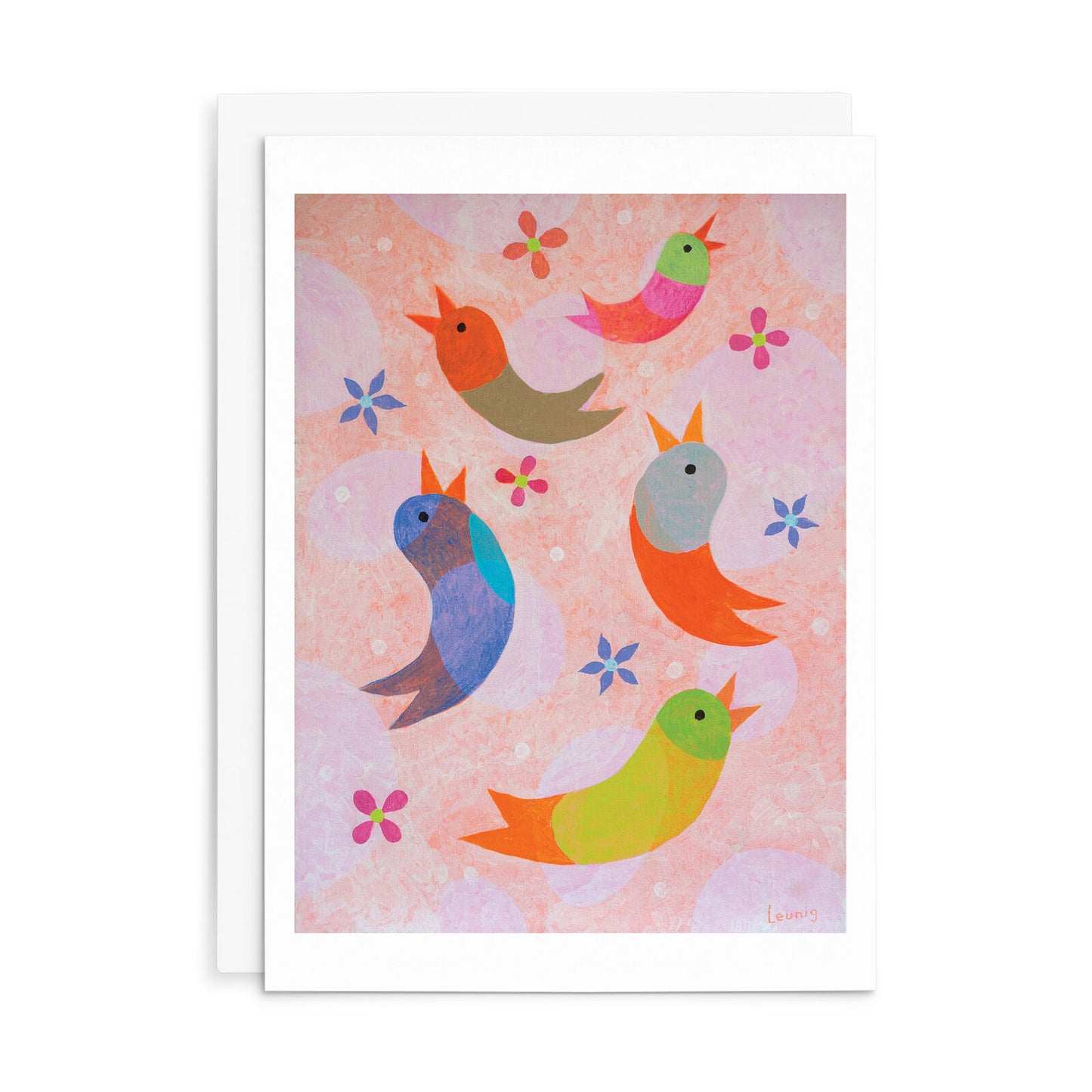 Birds And Flowers | Leunig All Occasions Greeting Card