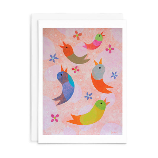 Birds And Flowers | Leunig All Occasions Greeting Card