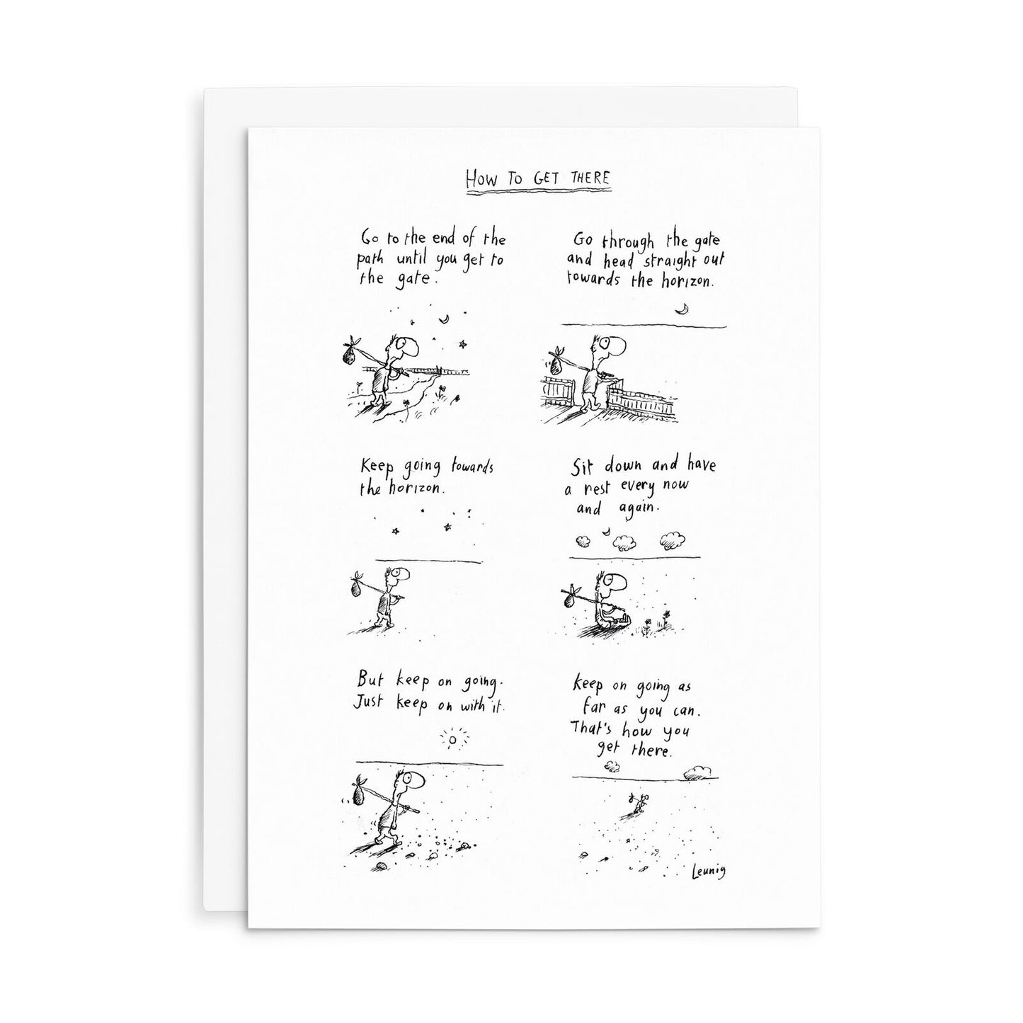 How to Get There | Leunig All Occasions Greeting Card