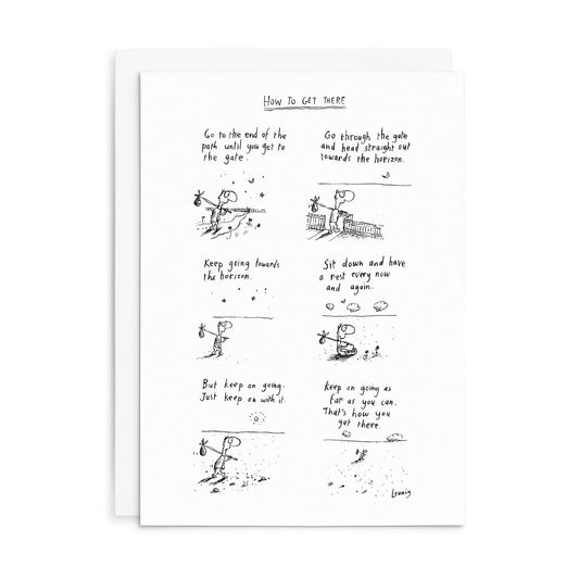 How to Get There | Leunig All Occasions Greeting Card