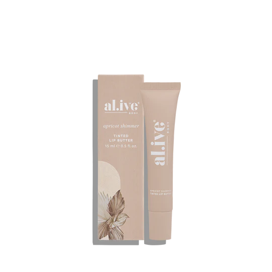 Tinted Lip Butter 15ml | Apricot Shimmer | al.ive
