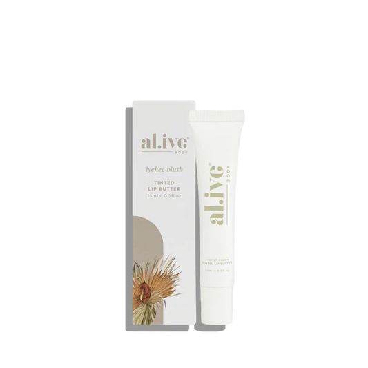 Tinted Lip Butter 15ml | Lychee Blush | al.ive