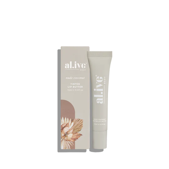 Tinted Lip Butter 15ml | Nude Coconut | al.ive
