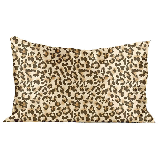 Bluhen - Leopard Print Satin Pillow Case