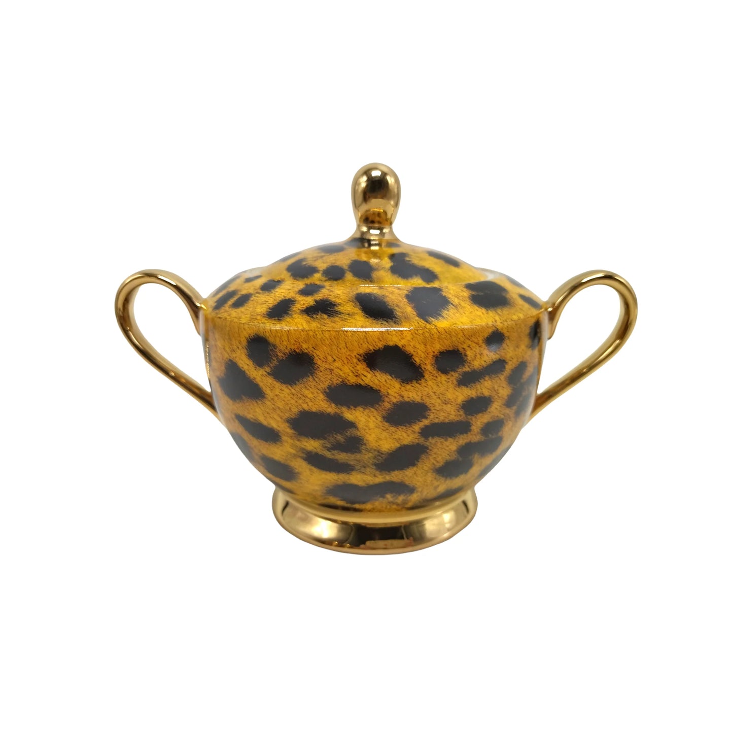 Leopard Print Sugar and Milk Jug