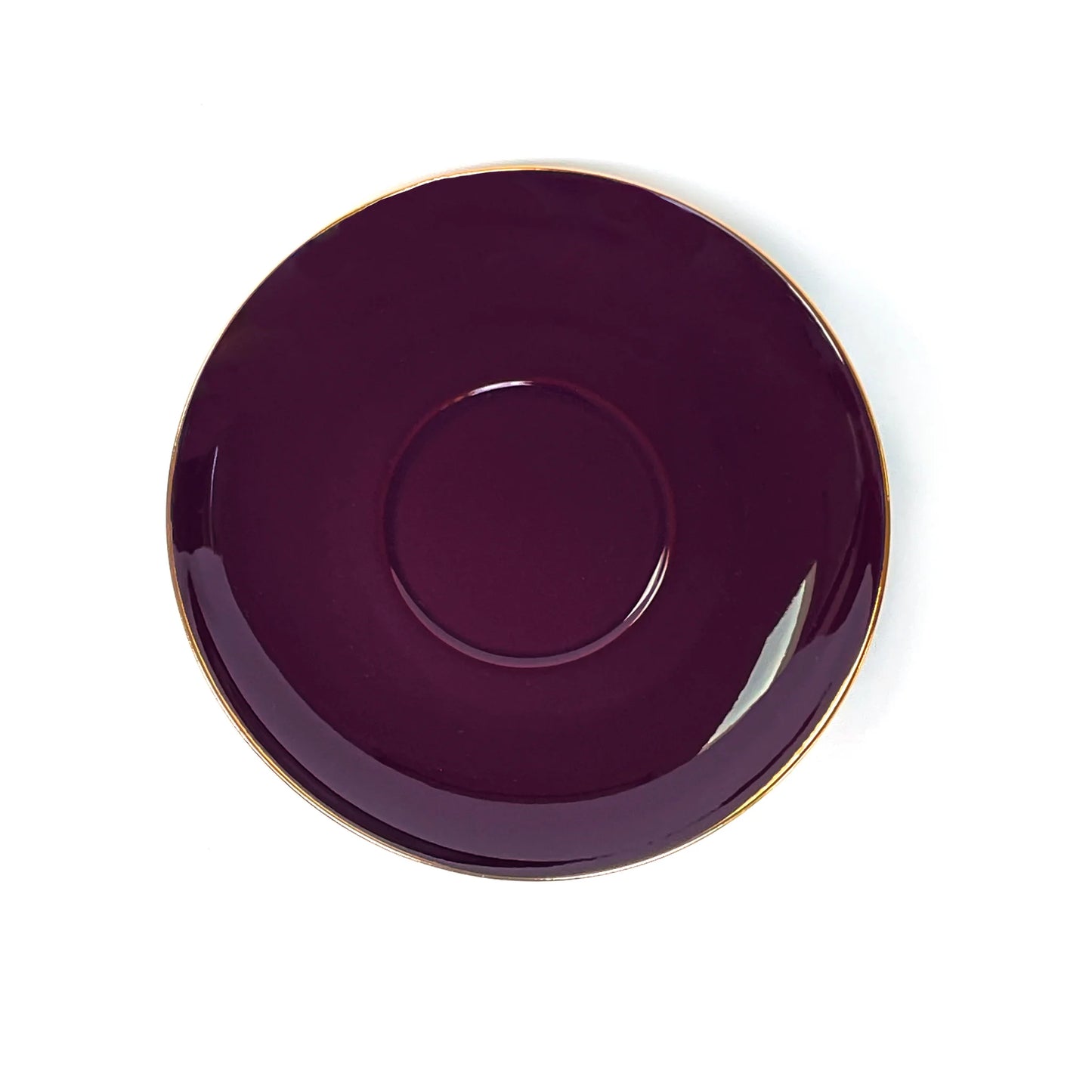 LyndalT- Aubergine XL Teacup & Saucer 375ml