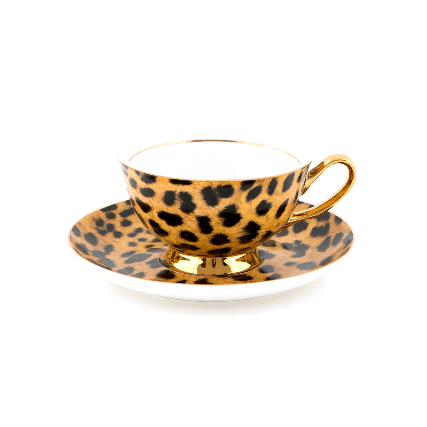 Leopard Teacup and Saucer - 250ml