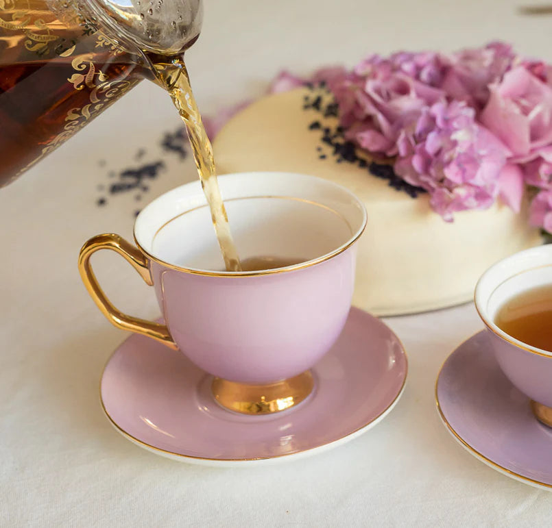 XL Lavender Teacup and Saucer